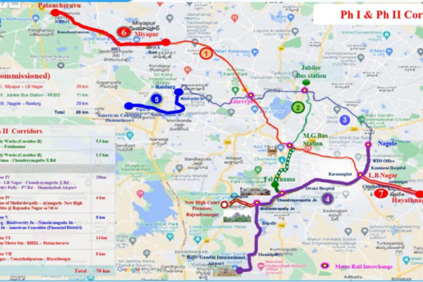 Hyderabad Metro Phase 2 Expansion: New Routes Finalised to Connect Airport and Other Areas.